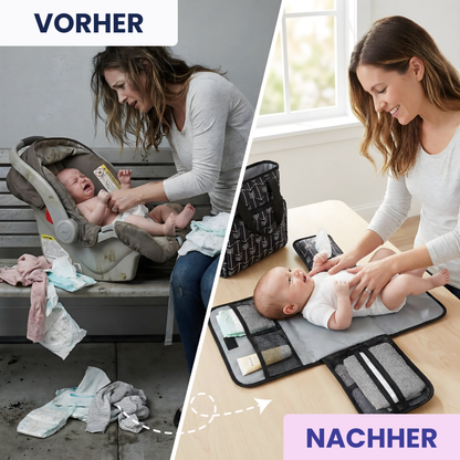 3-in-1 Wickelunterlage für unterwegs – Sauber wickeln, überall