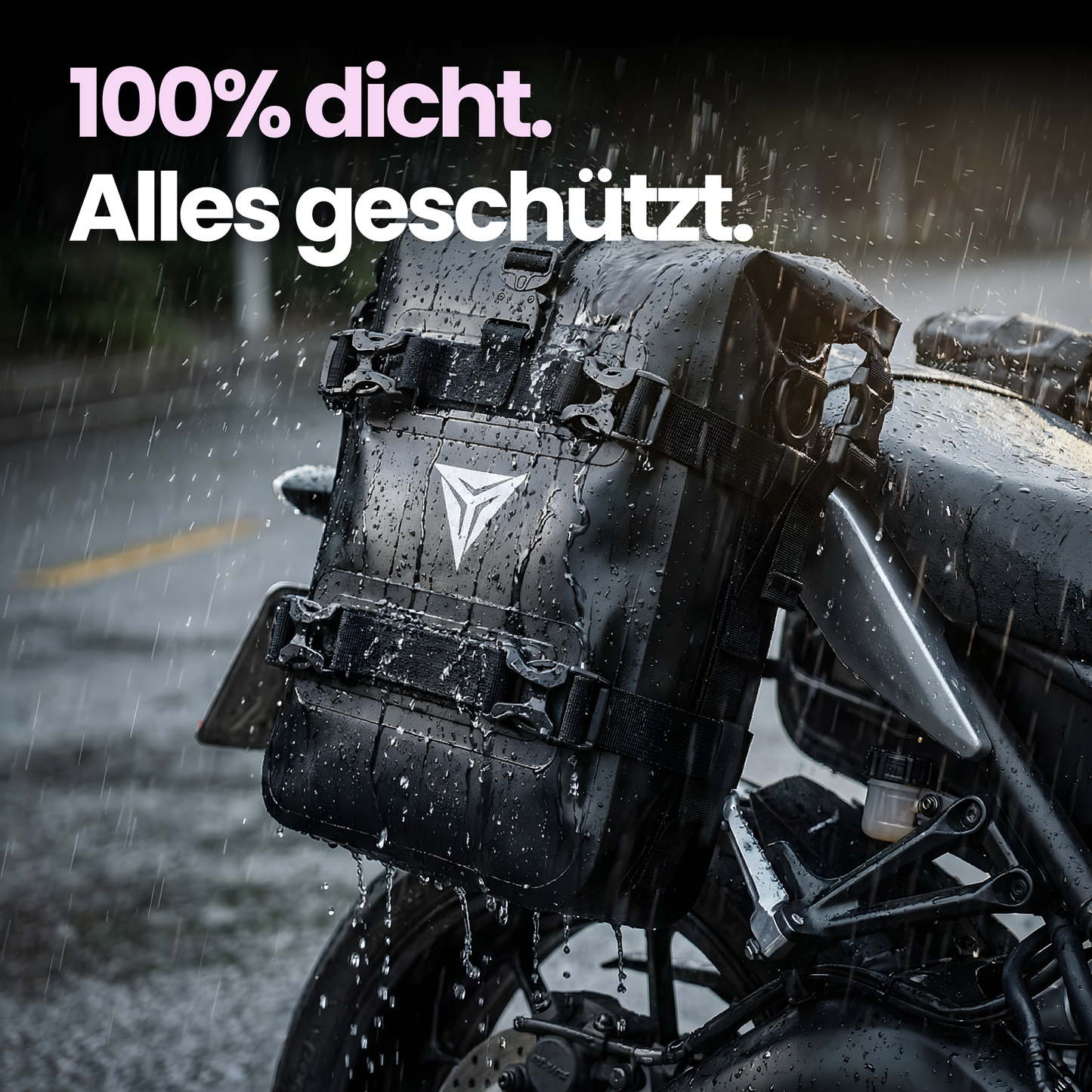 Wasserdichte Motorrad-Rahmentasche – Sicher verstaut bei jedem Wetter