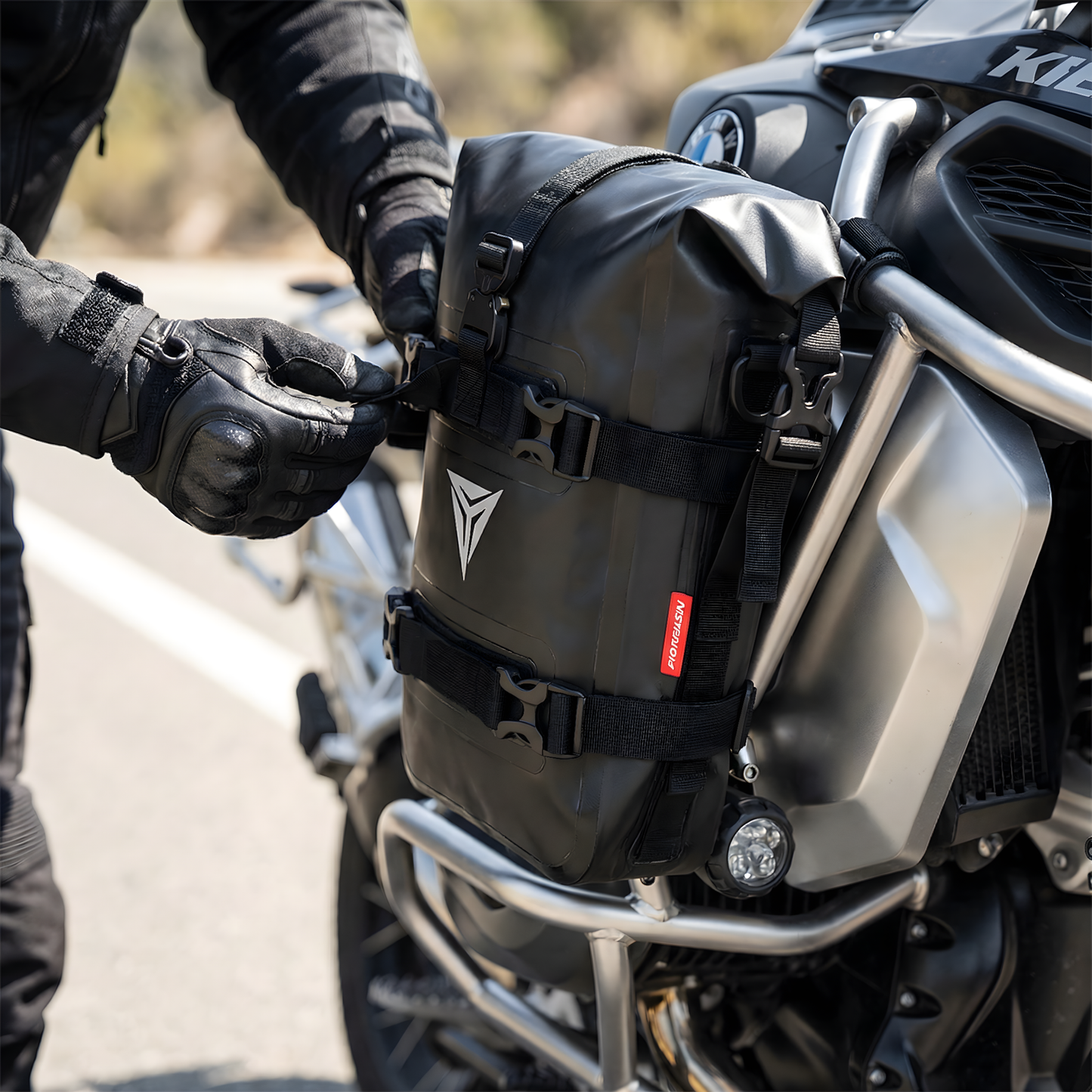 Wasserdichte Motorrad-Rahmentasche – Sicher verstaut bei jedem Wetter